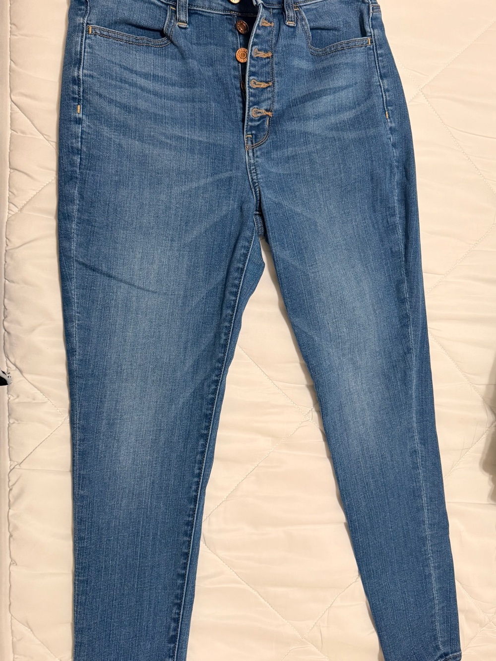 American Eagle Outfitters High-Rise Light Blue Button-Fly Jeans